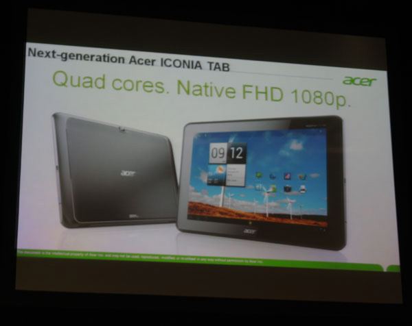 Acer Iconia Tab A700 immagine