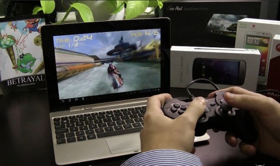 Asus Transformer Prime con gamepad PS3