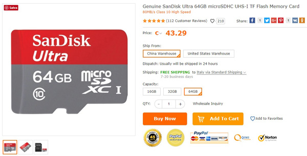 SanDisk Ultra da 64GB 