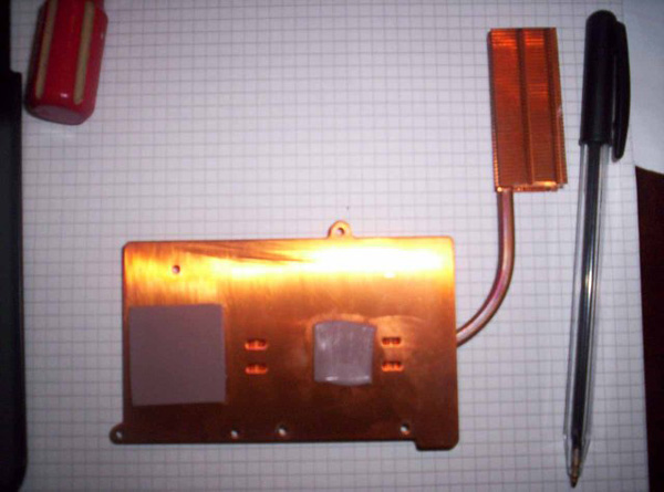 Fig. 7 - Il dissipatore in rame