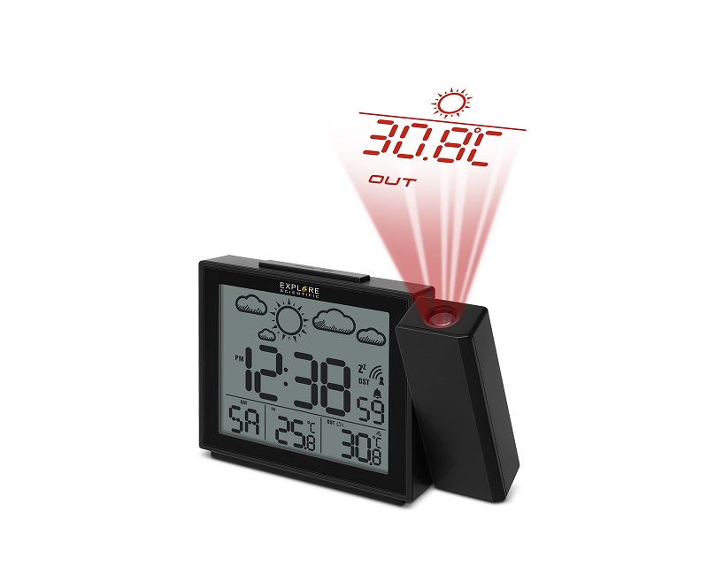 Explore Scientific RPW3009, orologio con previsioni meteo e proiettore