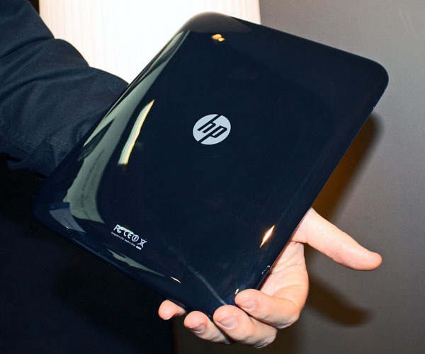 Cover nera lucida del tablet HP