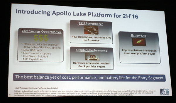 Intel Celeron e Pentium (Apollo Lake)