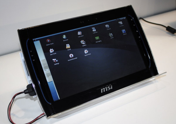 MSI Wind PAD 110 con Android 2.1